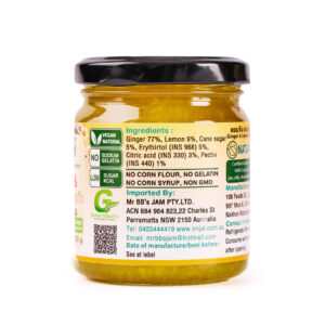 Low Sugar Ginger and Lemon Fruit Spread